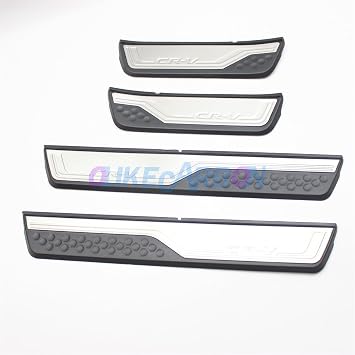 OLIKE Fashion Style Door Sill Scuff Plate Guard Sills Protector Trim Compatible with Honda CR-V CRV 2017-2021