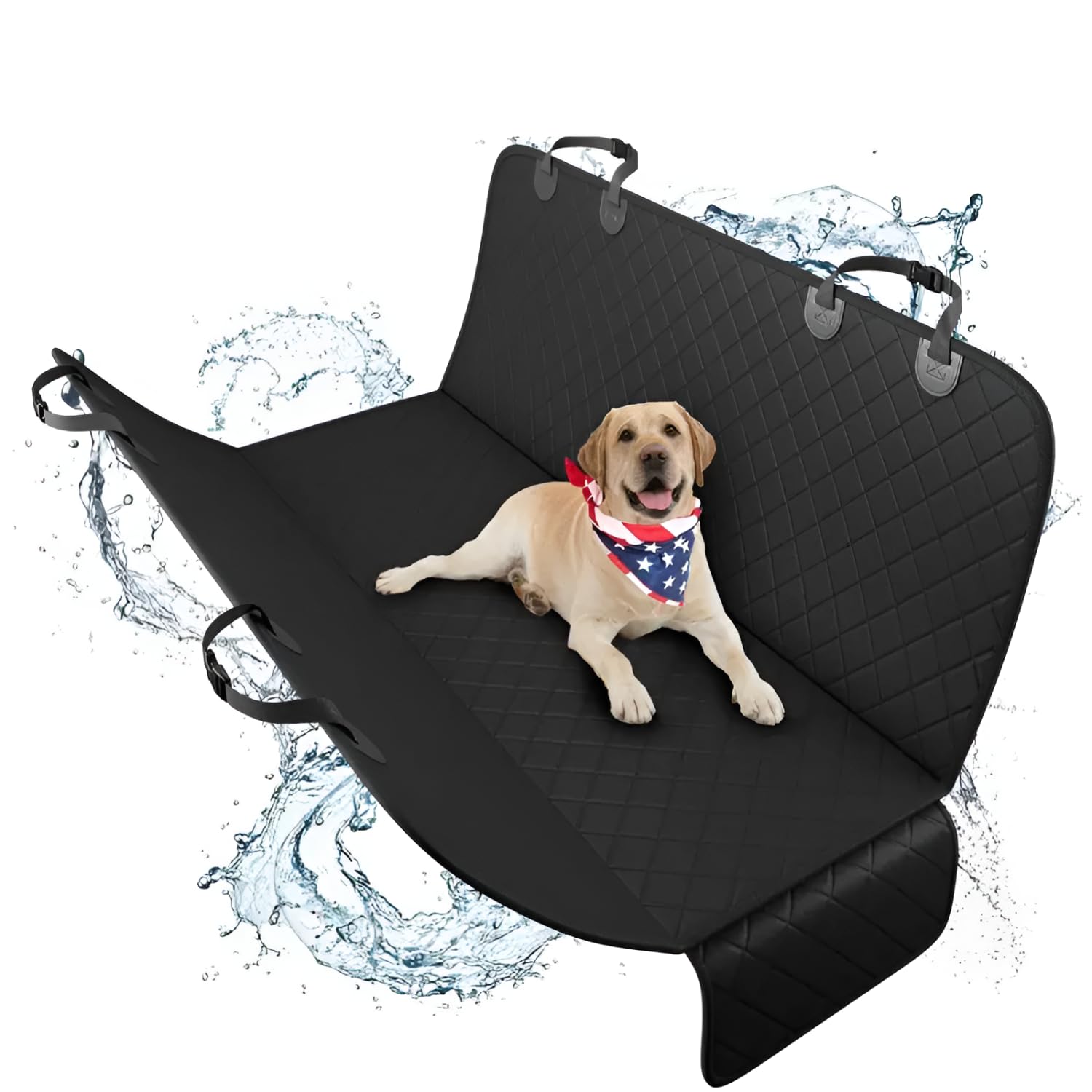Funda para Perro Coche, Protector para Perros para Asientos, Coche Funda Protector Asiento Trasero, Manta Cubre Asiento para Coche, Fundas para Coche, Protección Impermeable, Dog Seat Cover Car
