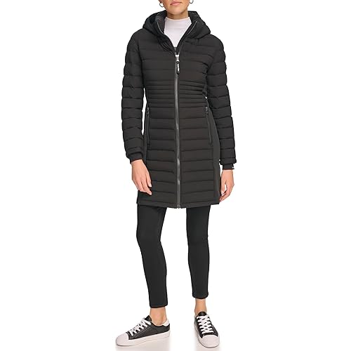 Calvin Klein Women's Long Light-weight Puffer Jacket