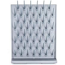 Lab Drying Racks Pegboard Bench-top Wall-Mount Laboratory Glassware Cleaning Polyethylene Equipment 52 Grey