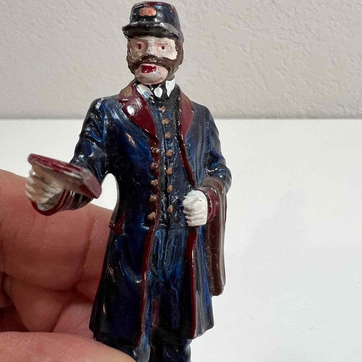 Stadden Victorian Postman Figurine Collectible Metal Toy Post Office Mail Man