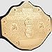 Big Gold 2mm Championship Title Belt Replica, World Heavyweight Wrestling Belt