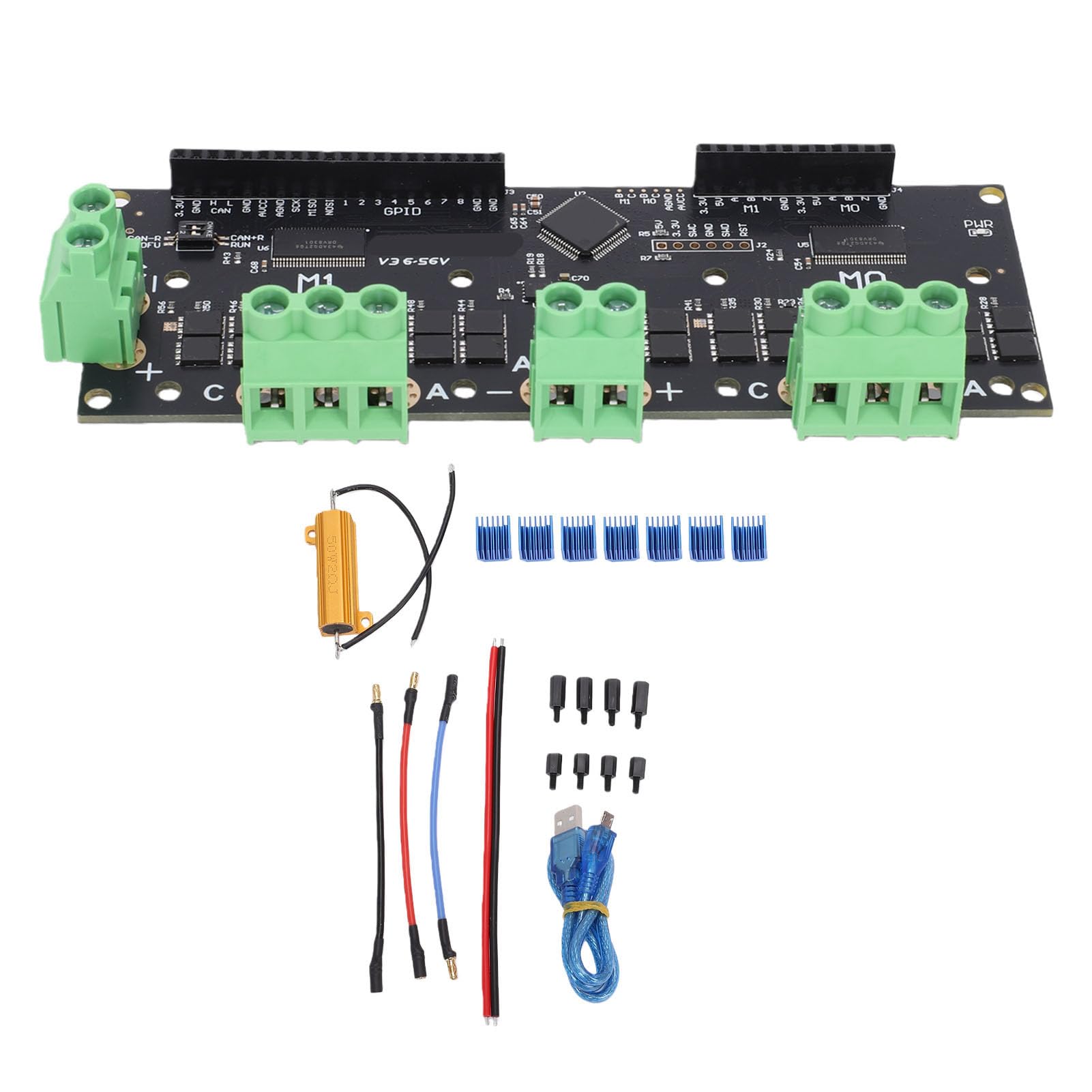 Zunate Sterownik Silnika BLDC, Procesor STM32F405RGT6 o Prądzie Szczytowym 120 A z Interfejsami CAN PWM do Debugowania USB, do Sterowania Trójfazowym Silnikiem BLDC