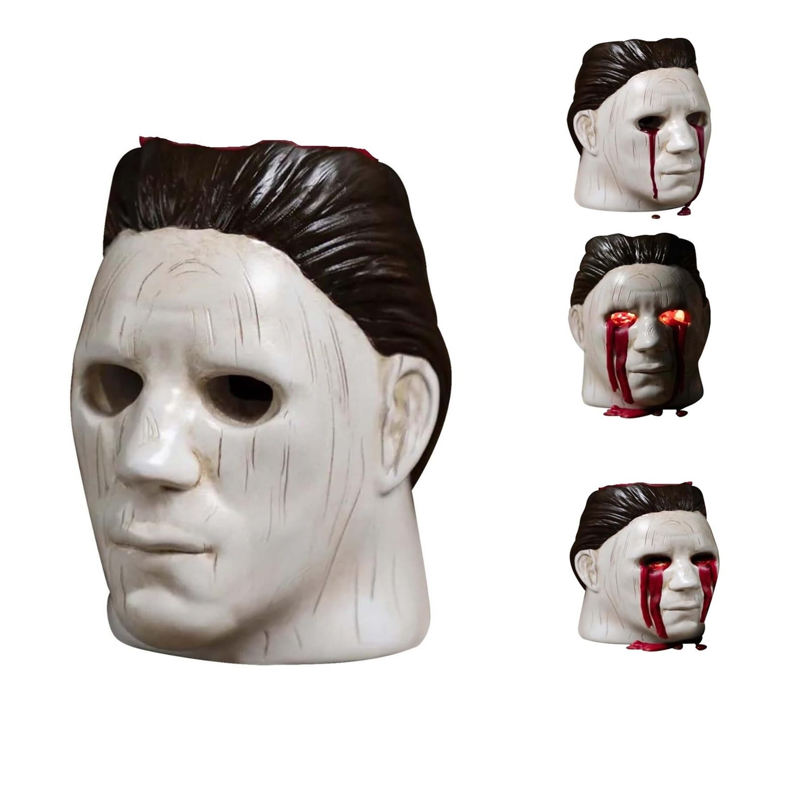 Chandelier Michael Myers yeux saignants statue horreur rouge