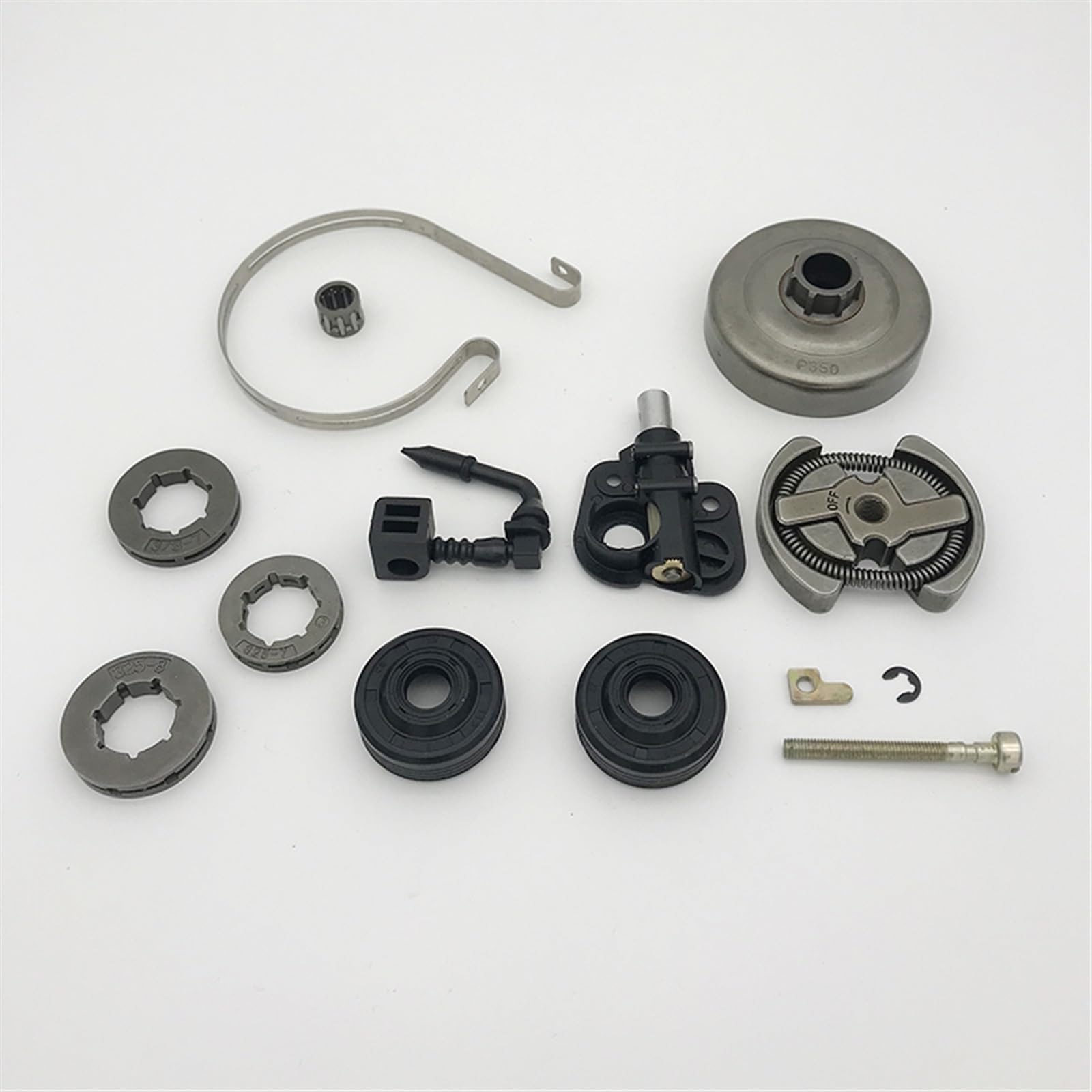 XEBRAD Kit de Bomba de Aceite de llanta de piñón de cojinete de Tambor de Embrague, for Partner, 350 351, ajustador de Banda de Freno, Sello de Aceite, cojinete de Agujas, Piezas de Motosierra Kit de