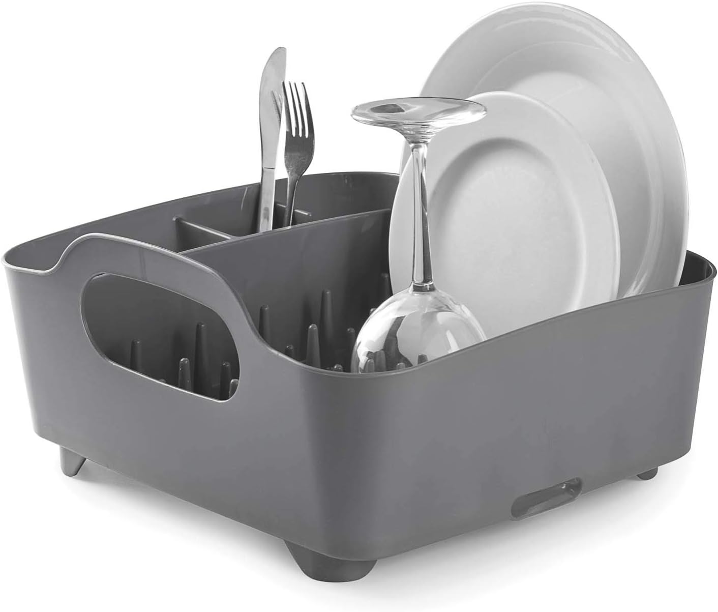 Tub Dish Rack, Anthracite, 36.07 x 33.66 x 18.29 cm