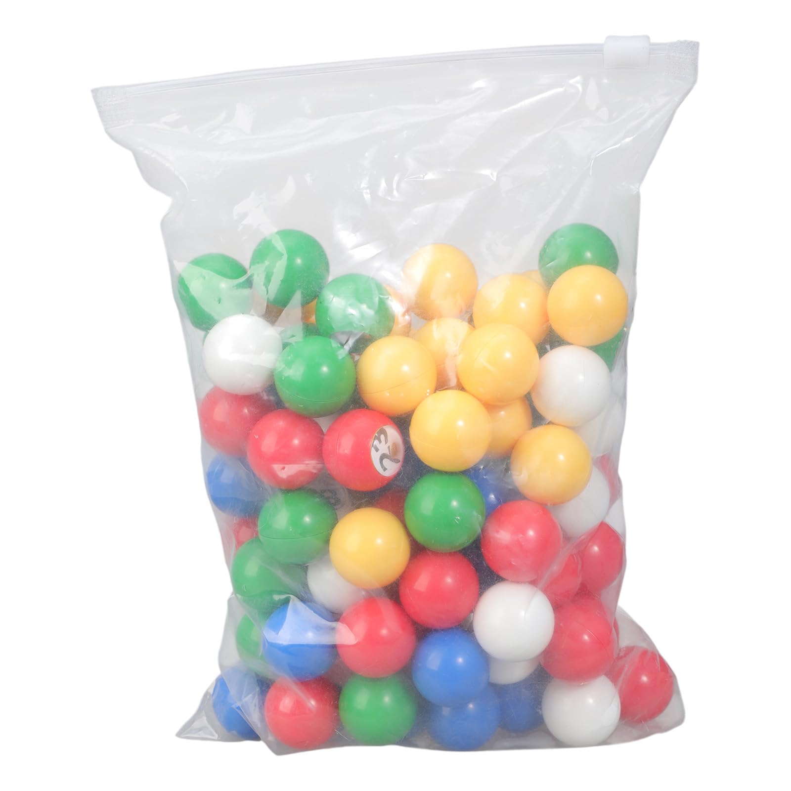 100 bolas de juego de bingo, diseños ligeros, bolas de bingo de repuesto coloridas con número transparente para eventos y juegos