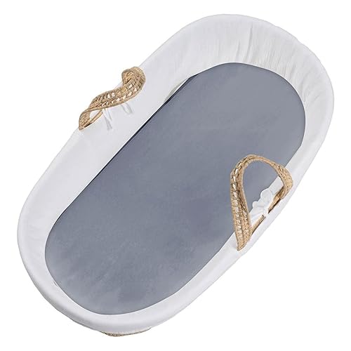 Miniatura 6 de Sábana de satén para moisés ajustada, ideal para el cabello del bebé, sensación de seda suave para almohada o colchón de forma rectangular, de reloj