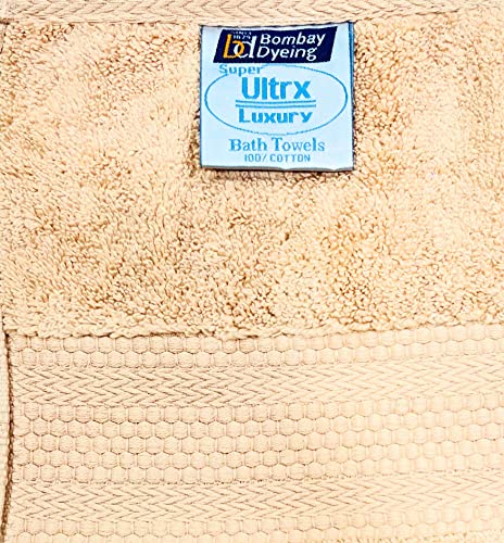 Image of Bombay Dyeing Ultra Large Bath Towel - 650 GSM Extra Soft 100% Cotton, Flax (75x150 cm)