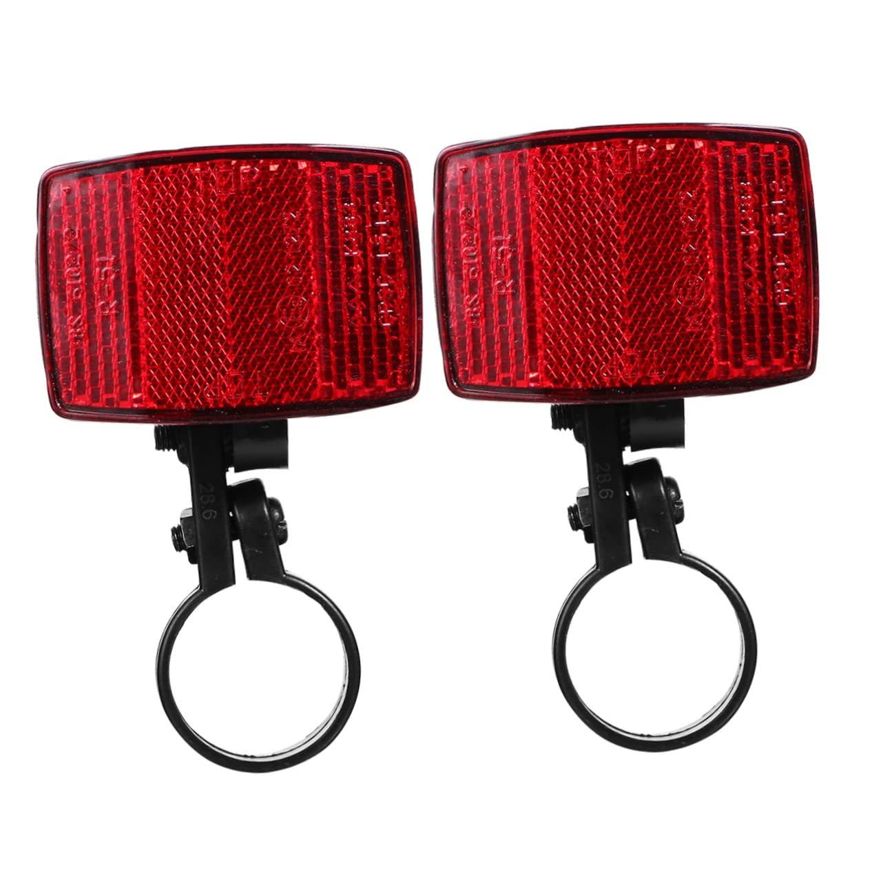 VICASKY 2pcs Mountain Bike Reflector Safety Reflectors for Bikes Easy Install for Night Visibility Accessories for Outdoor Riding