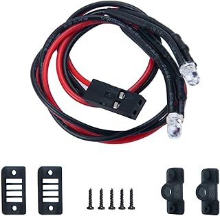 Que-T 1 Set Rear Light LED Taillight for 1: 24 Axial SCX24 AXI00001 C10 4WD-RTR RC Crawler Car
