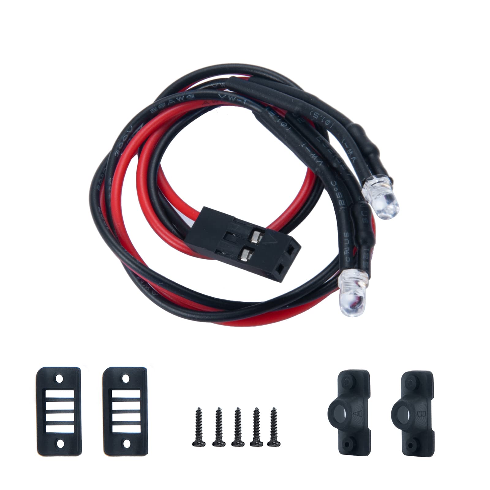 Que-T 1 Set Rear Light LED Taillight for 1: 24 Axial SCX24 AXI00001 C10 4WD-RTR RC Crawler Car