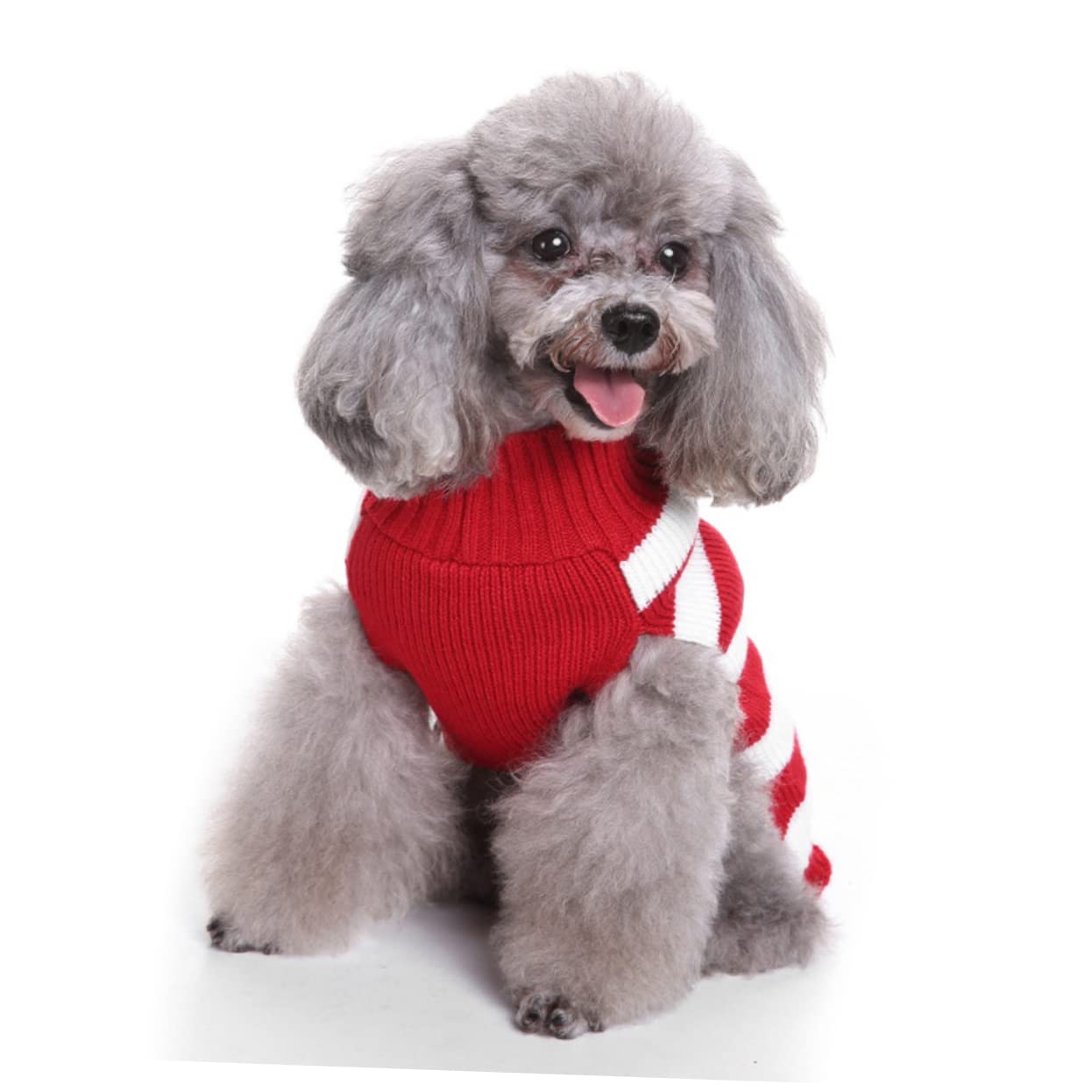 Angoily 3 Pezzi Maglione per Cani di Natale Chic Stampa Maglione per Animali Domestici Cappotto Caldo per Cani