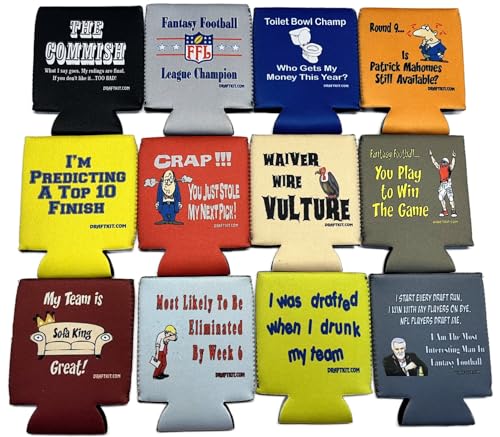 Fantasy Football Draft Can Cooler Set