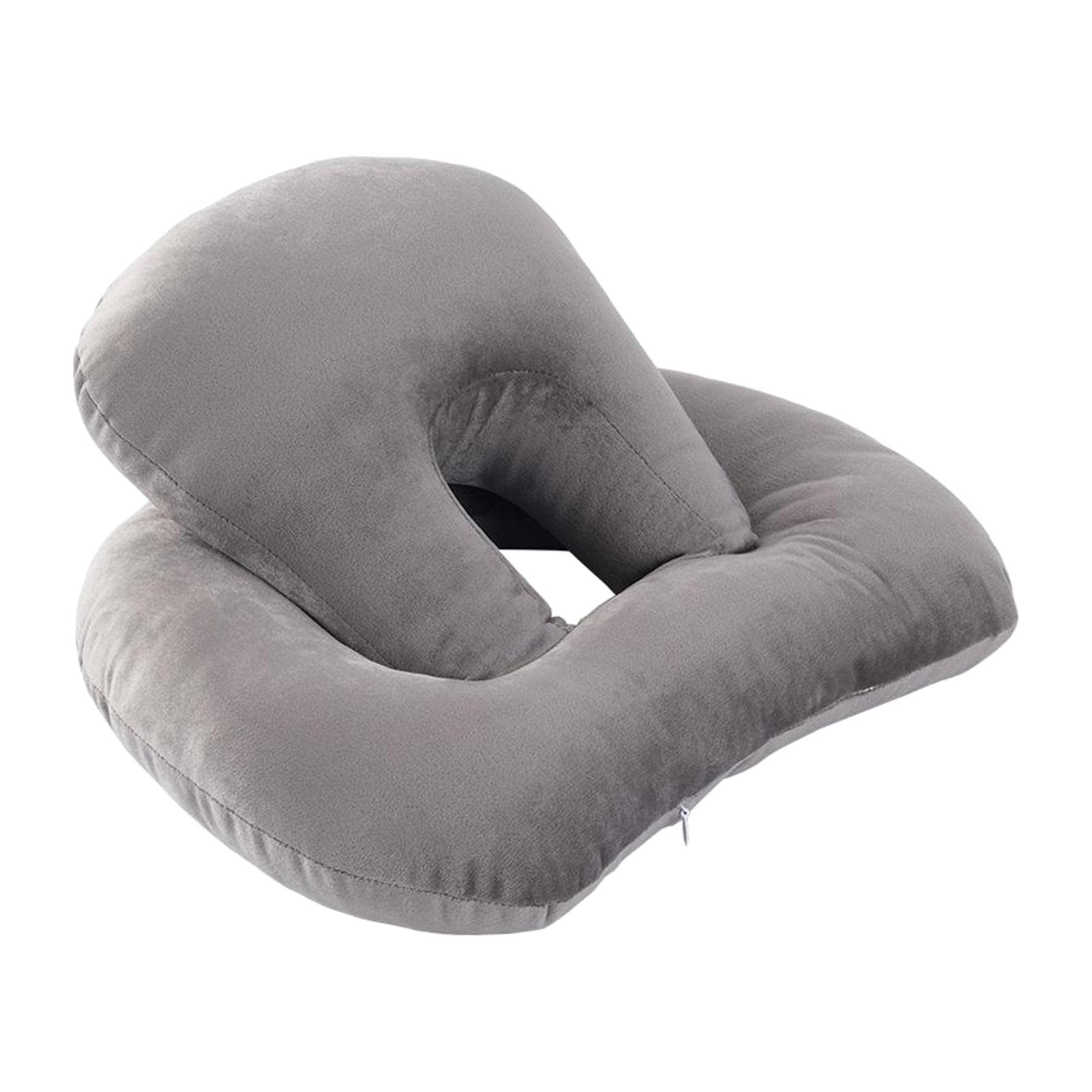 URJIX™ Memory ABS Craft Explosions Octopus Nap Pillow Support for Office Travelling Desk Gray-image-6