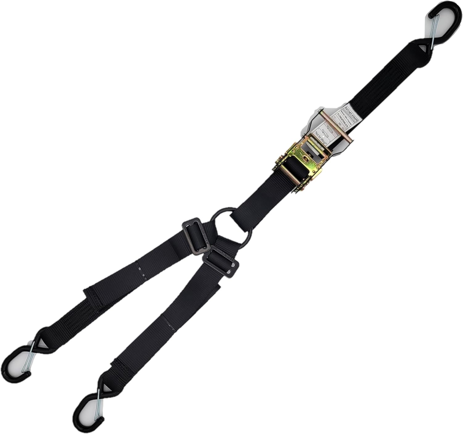 Spare Tire Strap, 3 Way Ratchet Y Strap, 1.5 inch Wide