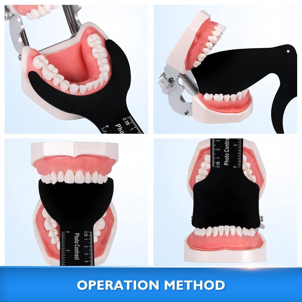 Kit de fotografía intraoral de contrastes dentales 6 piezas