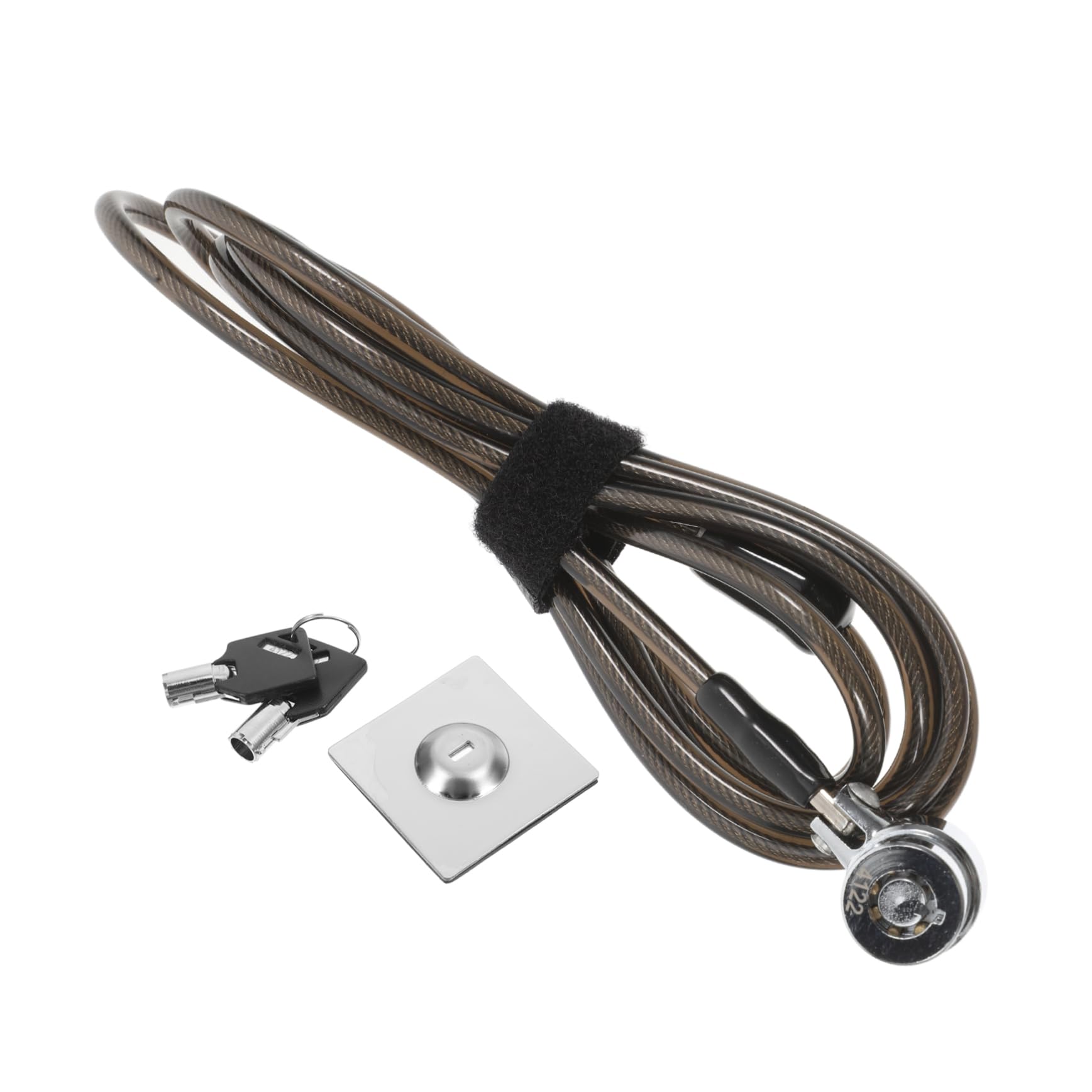 DOITOOL 2m Creative Thickened Cable Laptop Lock with Buckle Security Lock for Home Office Dormitory Use Cut-Resistant Design for Laptop Desktop and Monitor