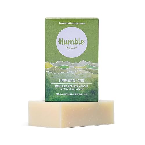 Miniatura 7 de HUMBLE BRANDS - Jabón en barra hecho a mano, barras de jabón orgánico procesado en frío, limpiador hidratante facial y corporal, hierba de limón y