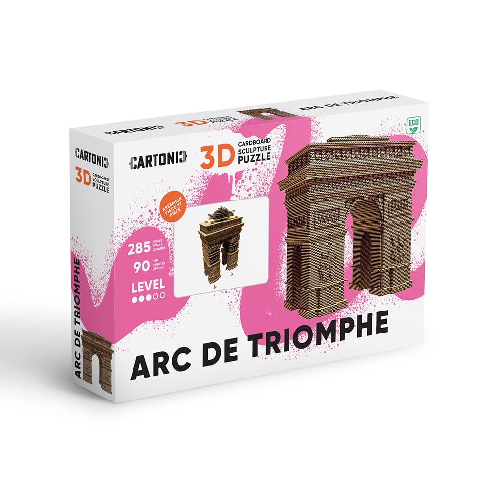 Triumphbogen Paris 3D-Puzzle aus Karton – Skulptur-Bausatz