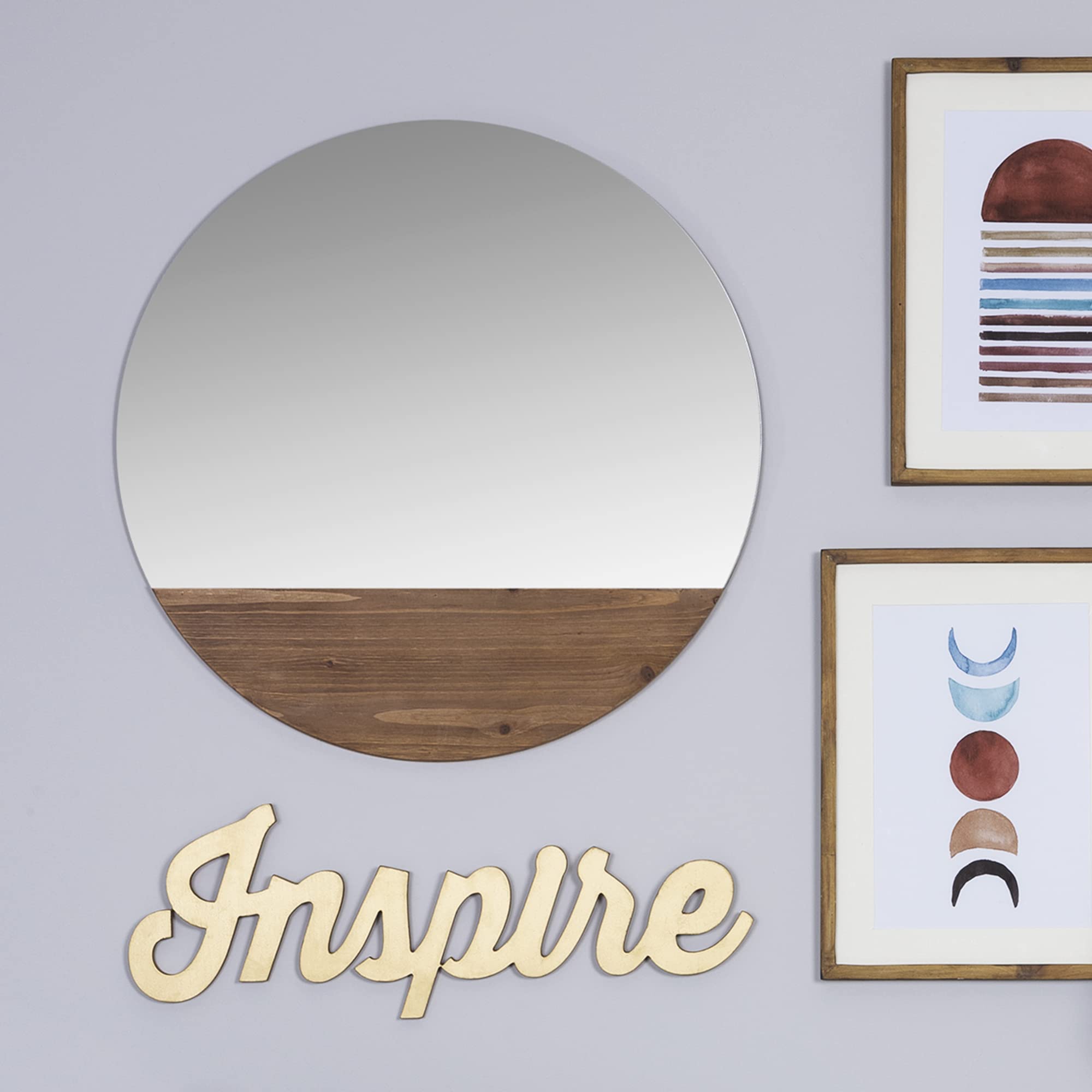 Amazon.com: Stratton Home Decor S42559 Mirror, 23.75 X 0.75 X 23.75, Multi  : Home \u0026 Kitchen