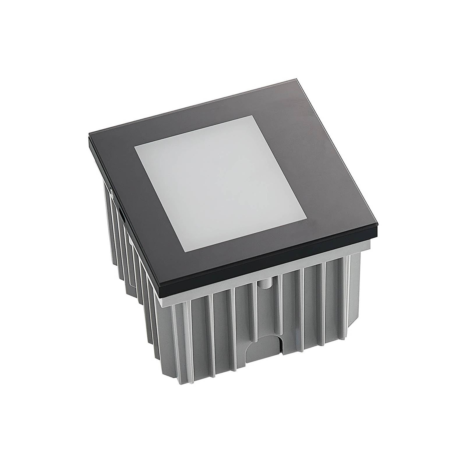 Arcchio Outdoor Wall Light Zamo dimmable (Modern) in Black Made of Aluminium for e.g. Hallway (1 Light Source,) from Brick, wall lamp Exterior/Interior Walls House Terrace und Balcony