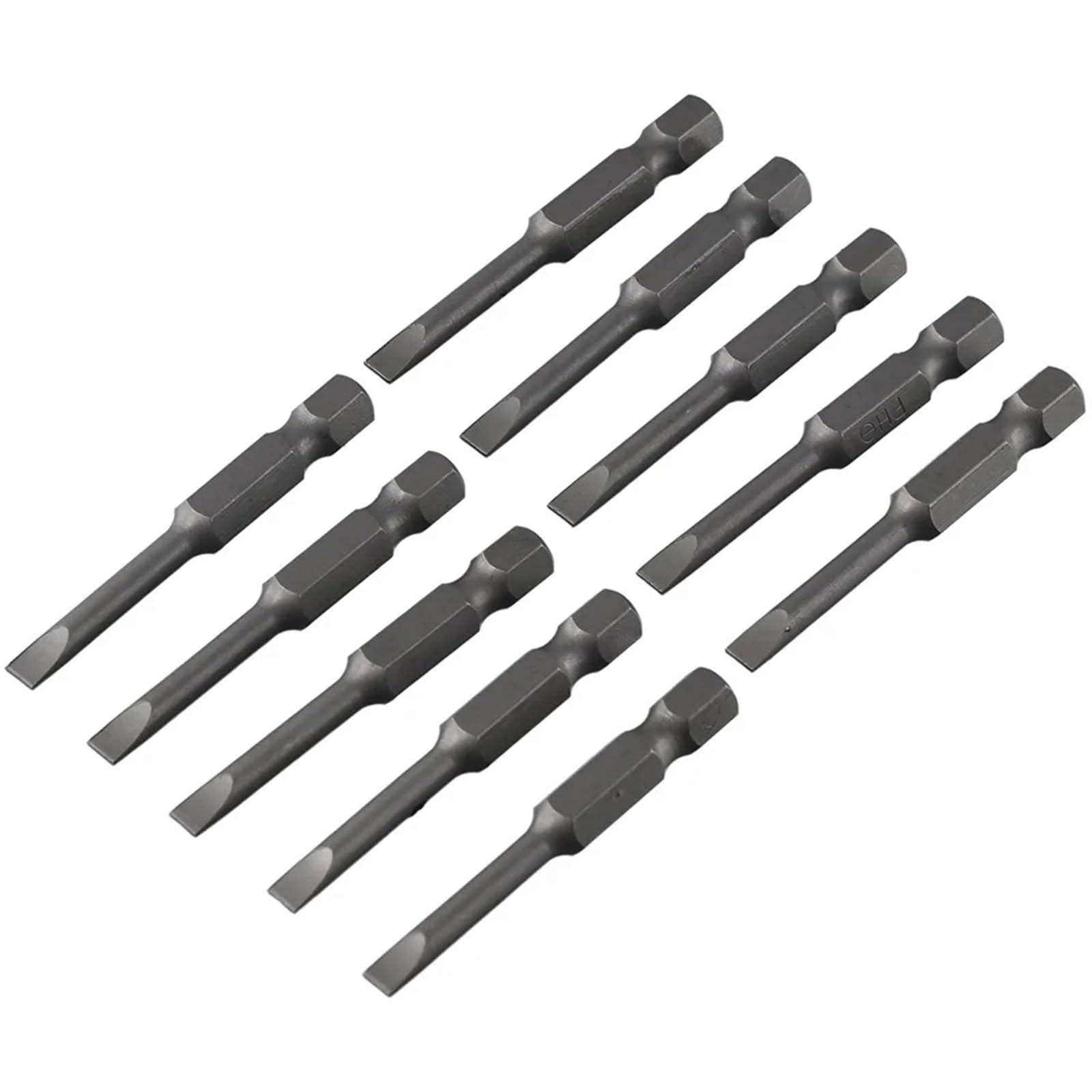 Lot de 10 embouts de tournevis à fente en acier pour outillage manuel