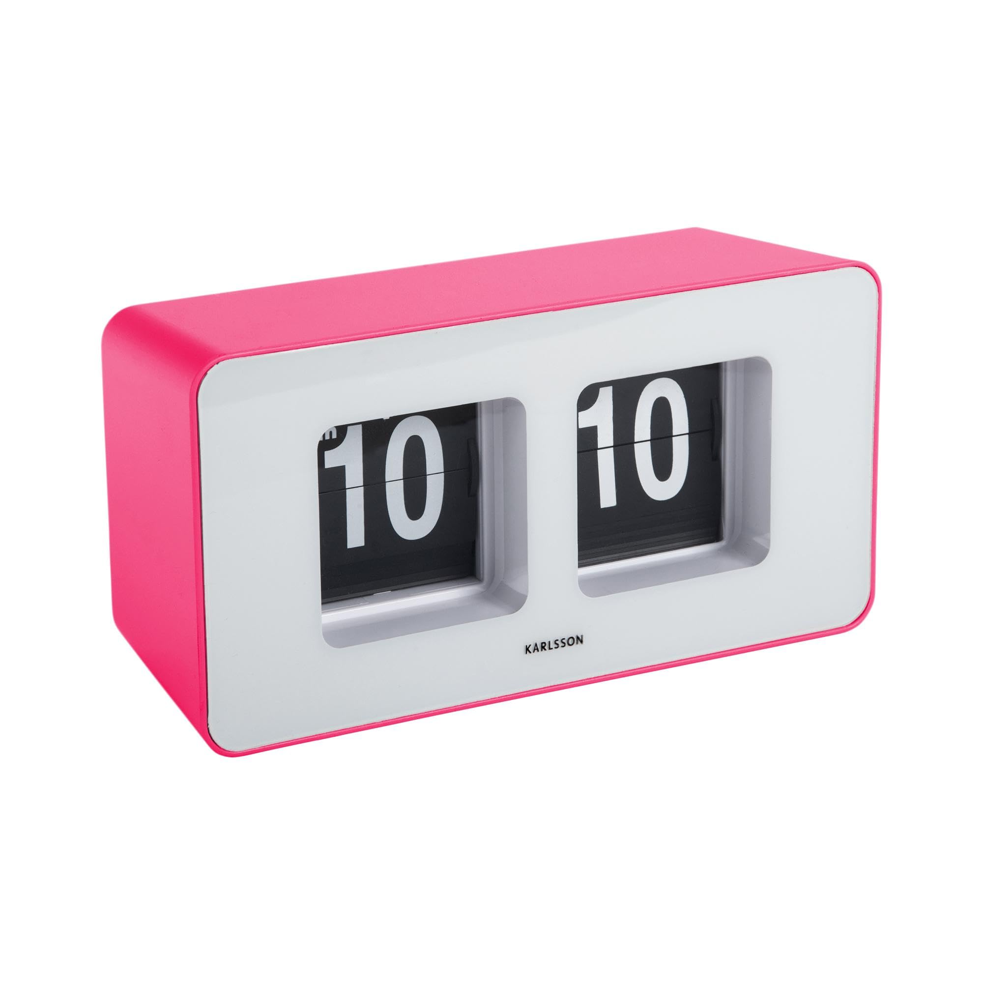 Karlsson Wall/Table Clock Funky Flip Bright Rosa
