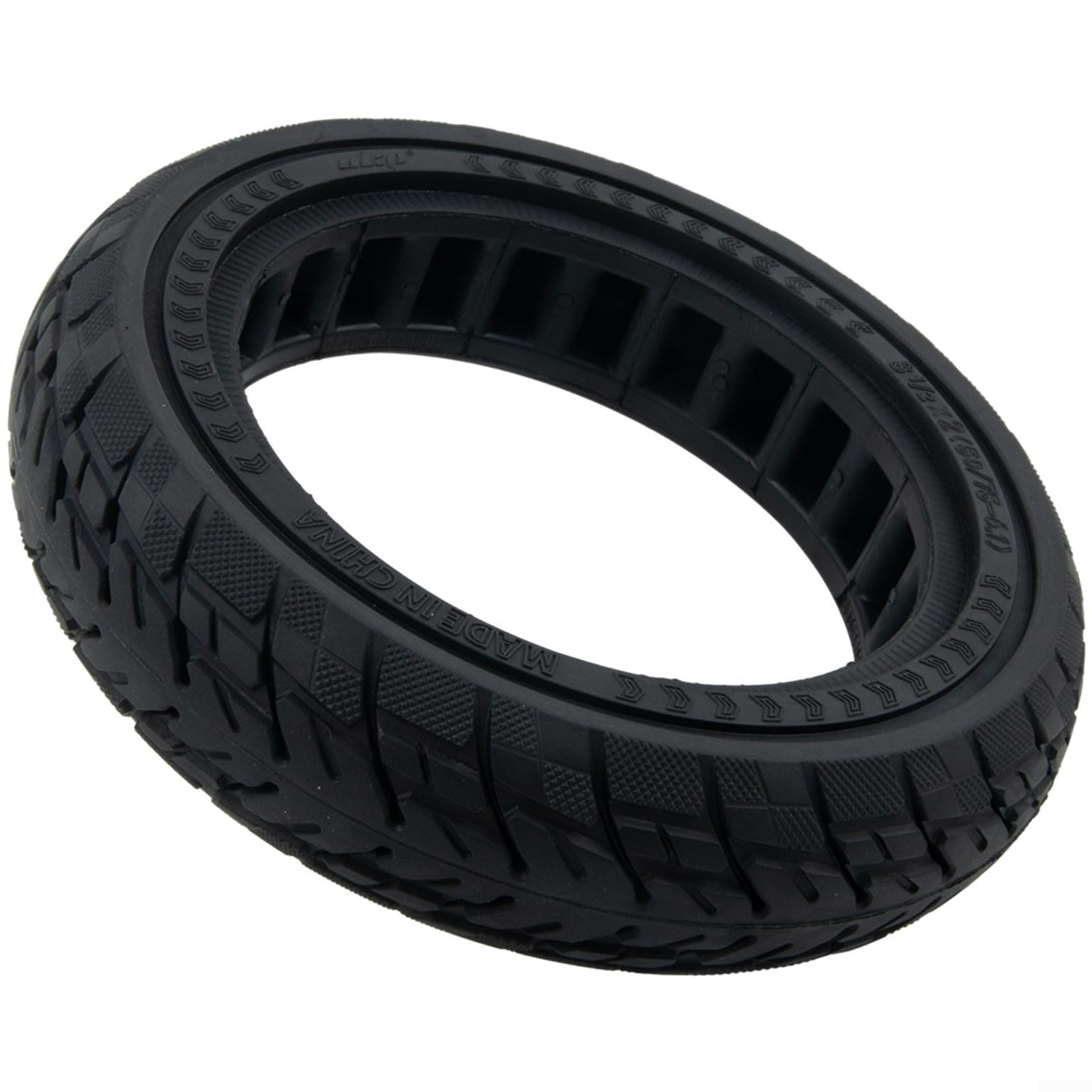 Pneu Solide pour Trottinette électrique 8,5 Pouces 50/75-6.1, Roue de Rechange sans Chambre à air pour M365, Pneu Tout-Terrain en Caoutchouc Noir 720 g, Anti-crevaison