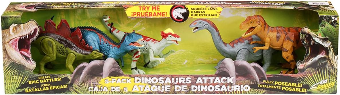 Kid Galaxy Poseable Dinosaurs with Lights & Sounds - 1439086