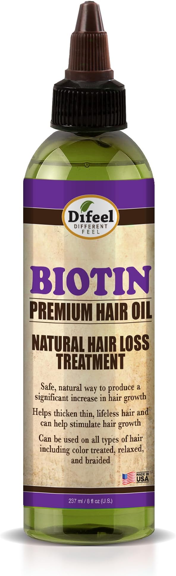99% Natural Premium Hair Oil - Biotin Oil Volumizing and Thickening 230 milliliters