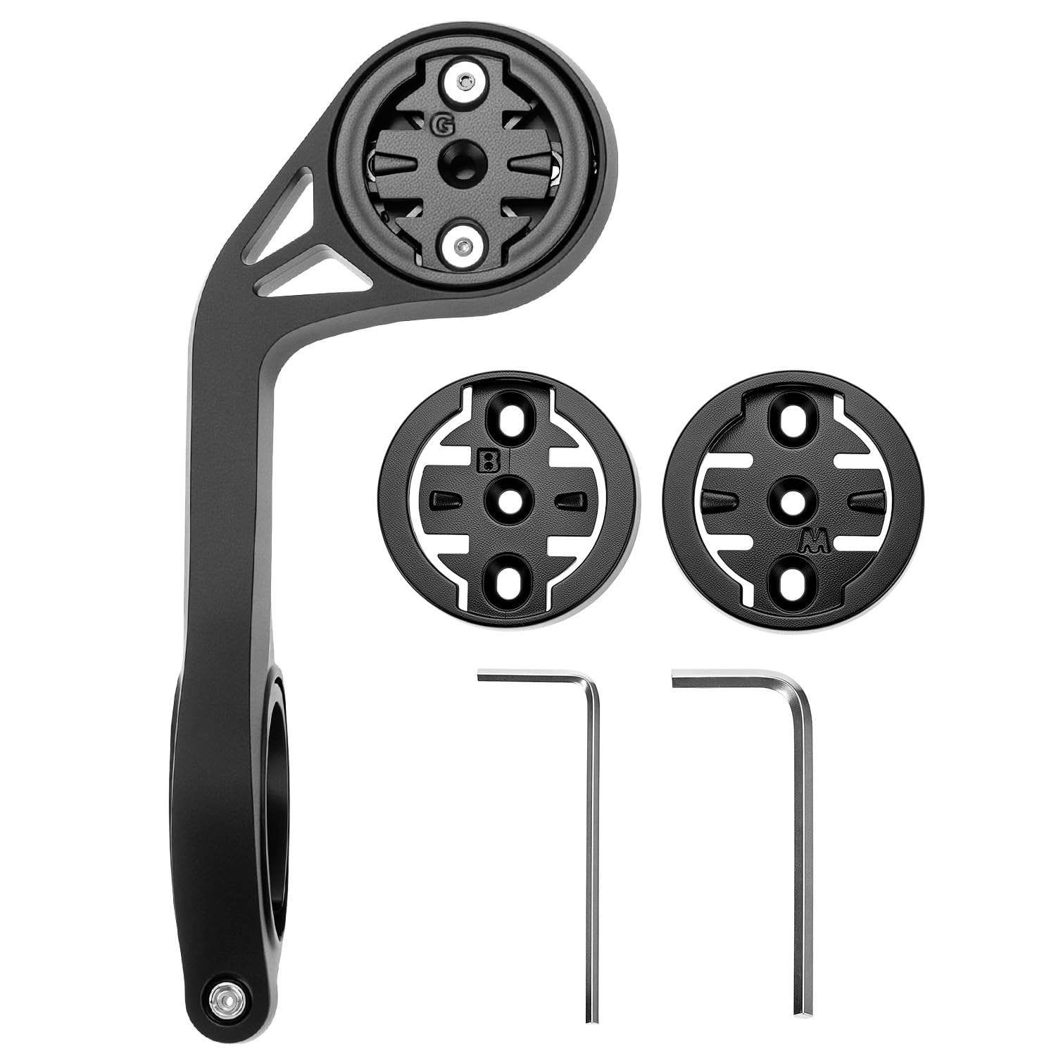 QWORK® Bike Computer Mount Compatible with Garmin, Wahoo, Bryton Bike Computer, for Cycling Handlebar 31.8m, Quick Release Mount