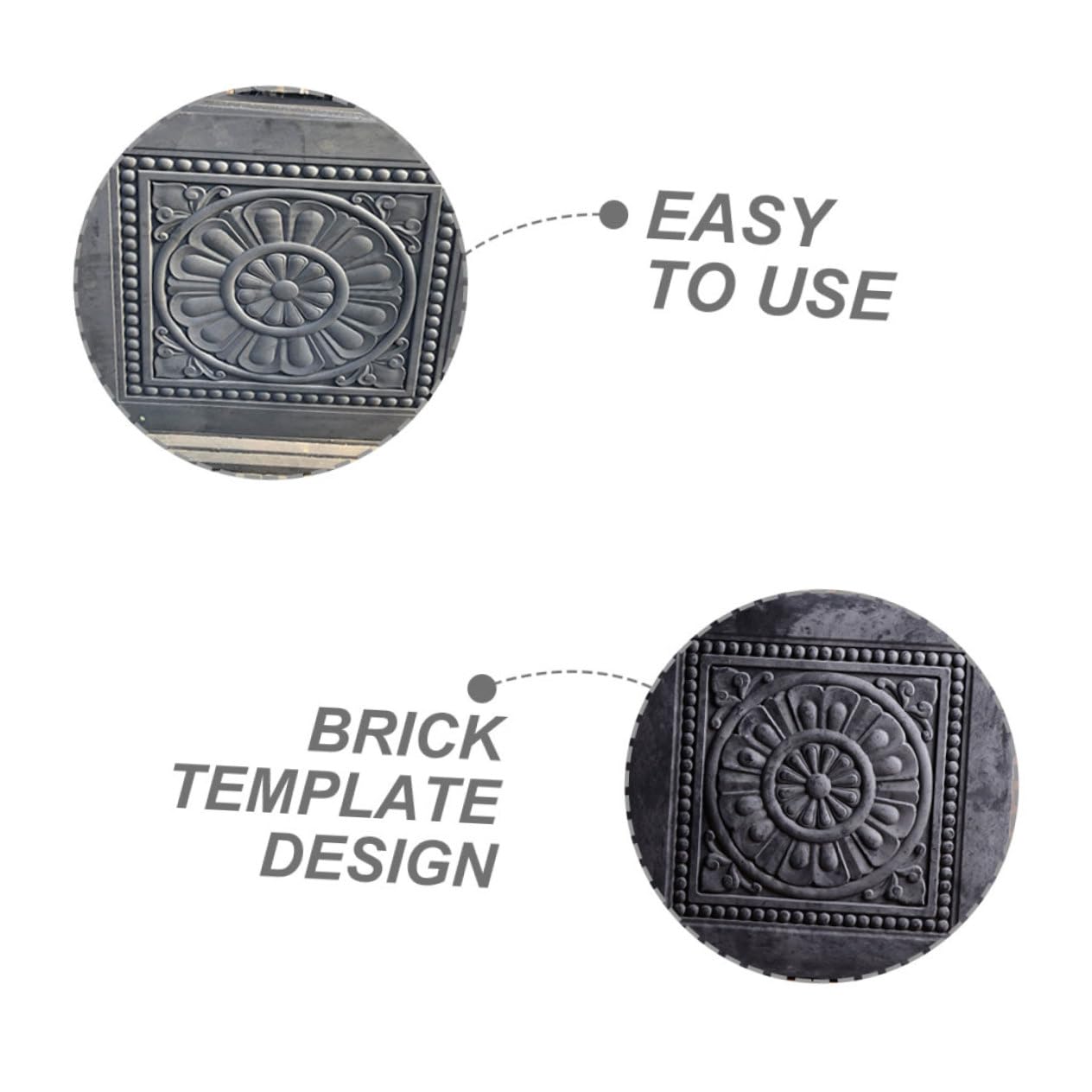 Bloques al Patios para Libre y Aire Fácil Rápida Molde de Estilo Antiguo Blanco, Plástico Resistente, Construcción