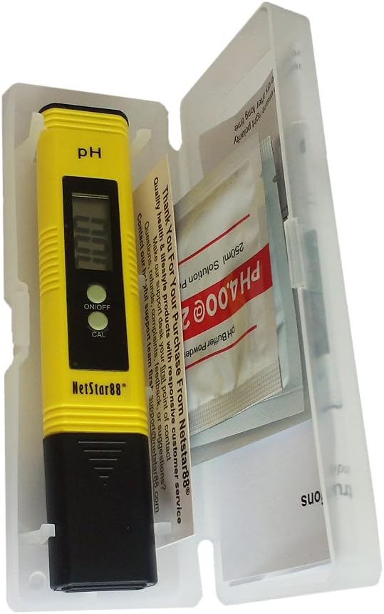 Netstar88® High Accuracy Pocket Automatic pH Meter NSM01; Better accuracy than pH Strips. Pen pH Tester for water, swimming pool, aquarium, scientific. Pre-calibrated with manual