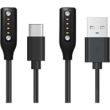 Vanjua [2 Pack] for Bose Frames Smart Glasses Charger Cable, Magnetic Replacement Charging Cable Cord Compatible with Frames Alto/Rondo/Soprano/Tenor Audio Sunglasses, 2.6FT/80cm