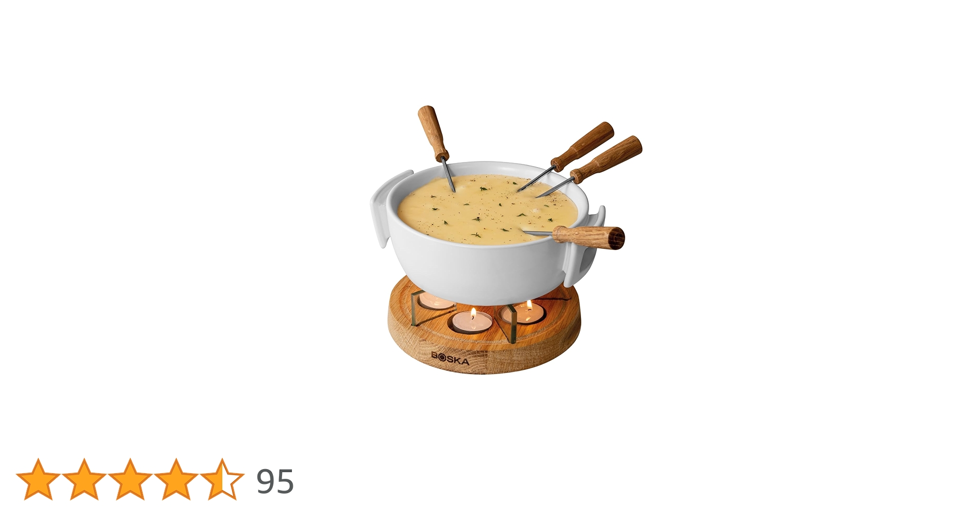 Amazon.co.jp: BOSKA(ボスカ)キャンドルライト チーズフォンデュセット