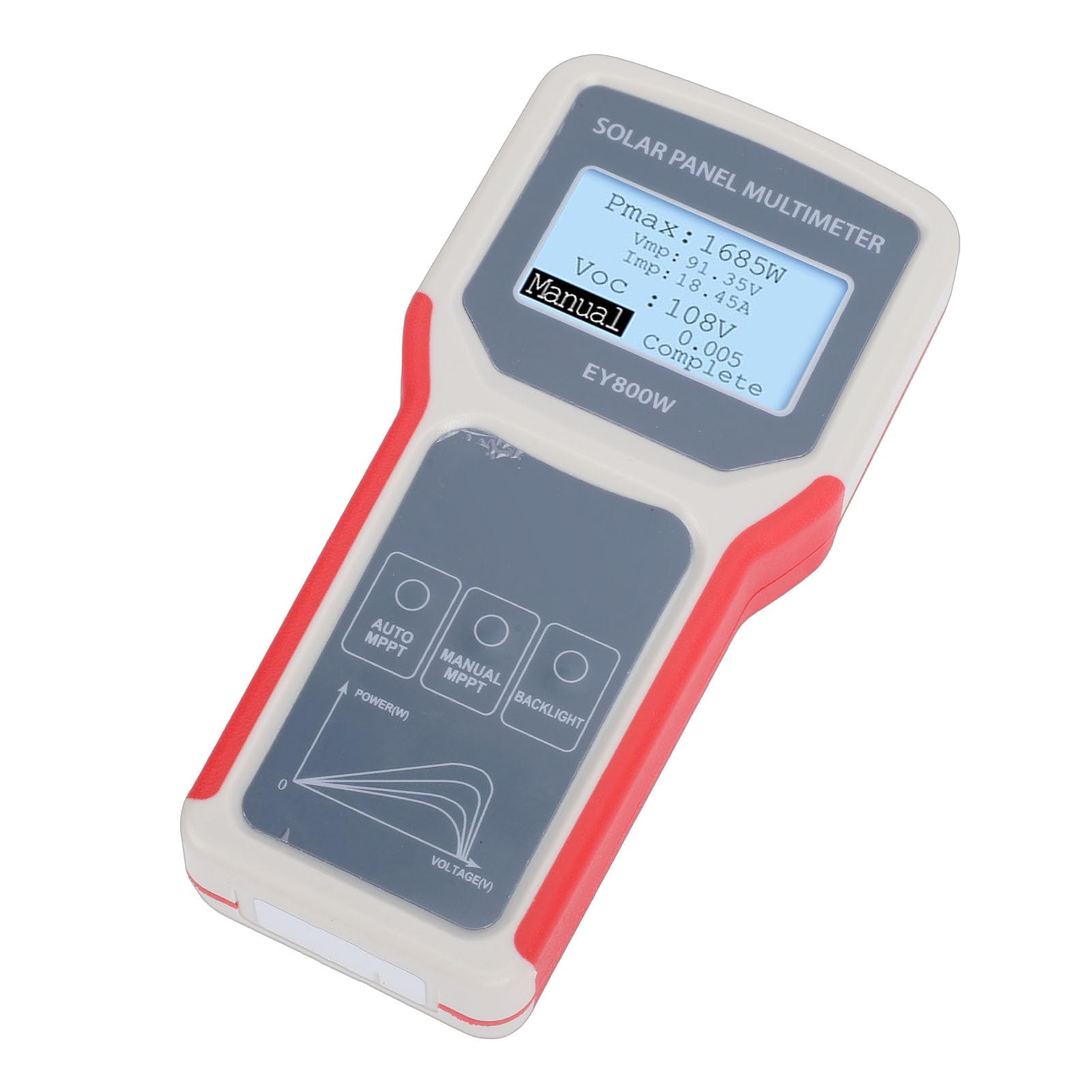 Fafeicy Tester per Pannelli Solari, Multimetro Automatico MPPT 5-800W 12-60V per Utenti e Installatori di Pannelli Fotovoltaici