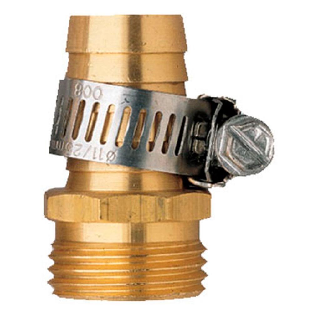 (1) - Orbit Male Aluminium Water Hose Repair Kit w/Hose Clamp - 1.6cm , Tri-Lingual