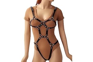 Sensuous Leather Harness Bondage Set: Unleash Your Inner Dominatrix