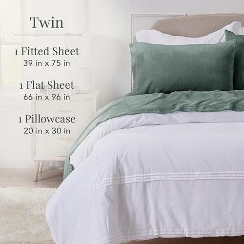 Miniatura 2 de NY Loft - Juego de sábanas ultra suaves de microforro polar, bolsillos extra profundos, juego de sábanas, forro polar tipo terciopelo extra suave,