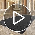Durable Indoor Outdoor Door Mats for Entryway, Heavy Duty Front Door Mat, 72" x 36" Low Profile Welcome Mats for Entry, Stain and Fade Resistant Indoor Outdoor Entrance Mat
