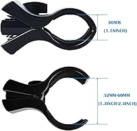 Vista 4 de Clip de micrófono grande, abrazadera de micrófono universal de alta resistencia con cabeza ajustable y ángulo de bloqueo y hilos de acero