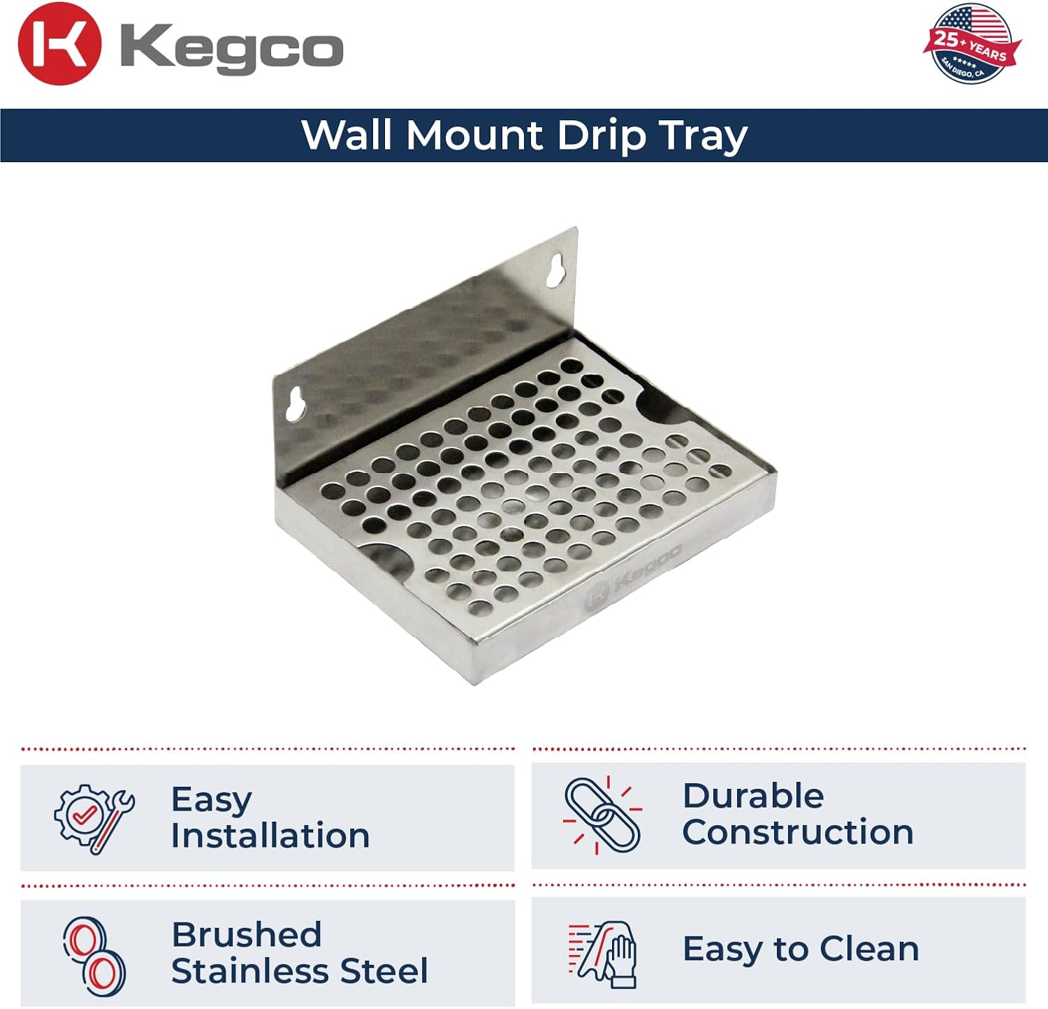 Kegco Commercial Grade Premium Door Mount Draft Beer Kegerator Kit with 5 lb. CO2 Tank MPPSCK-5T