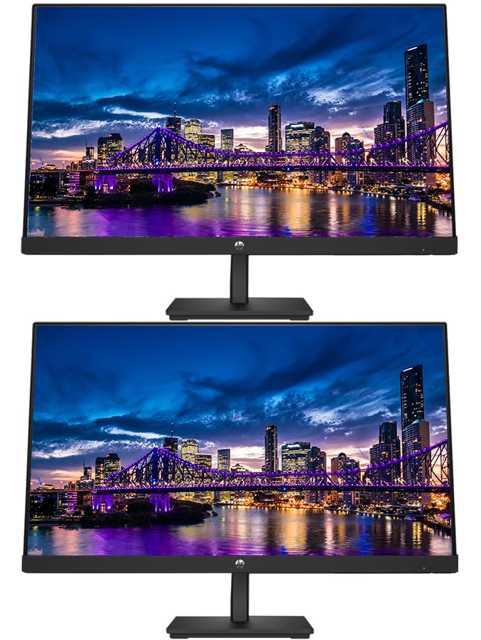 Image of HP P32u G5 32 inch 2560 x 1440 QHD Edge LED LCD Monitor, 2-Pack Bundle with Built-in Speakers