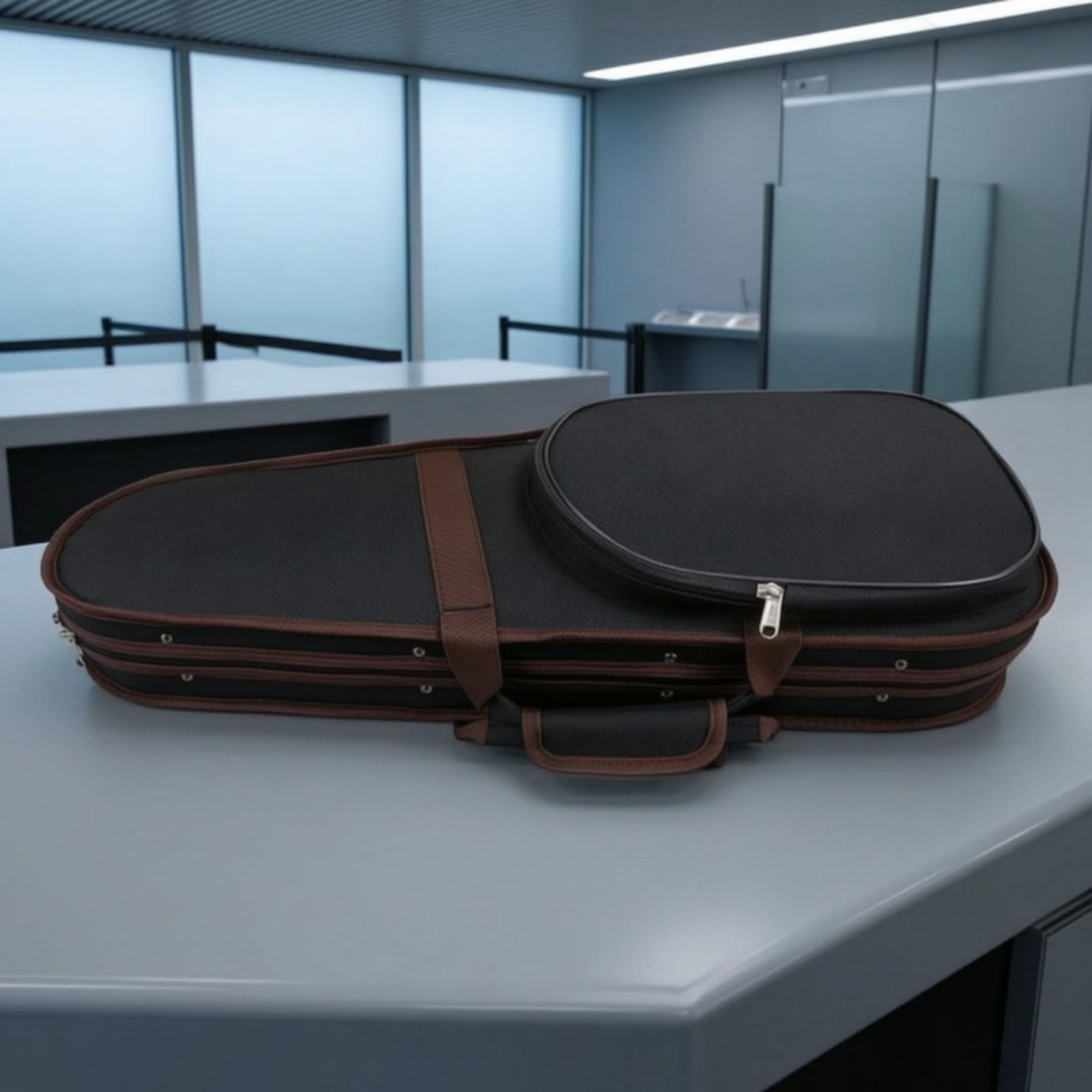 F Fityle Estuche para Violín Estuche Rígido Funda de Violín Maletín para Violín Diseño Ligero con Interior de Secciones Moldeadas y Cierre Frontal con