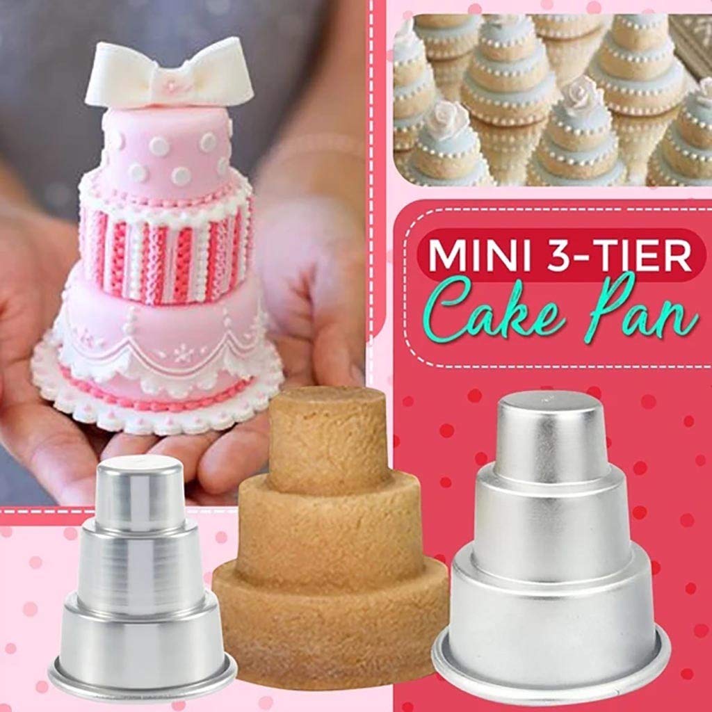 Cake Decorating Mini Wedding Cake Pans Stainless Steel Tier Cake