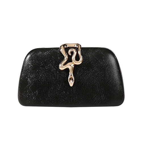 Dreubea Womens Clutch Bag with Elegant Snake Accent - Stylish