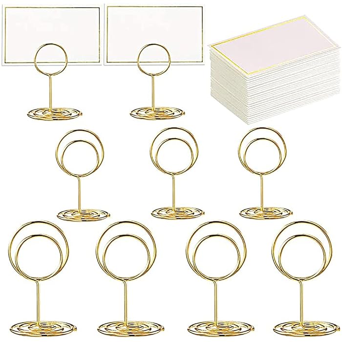Buy KASTWAVE 24 Pcs Premium Gold Table Number Holders and 24 Pcs Place