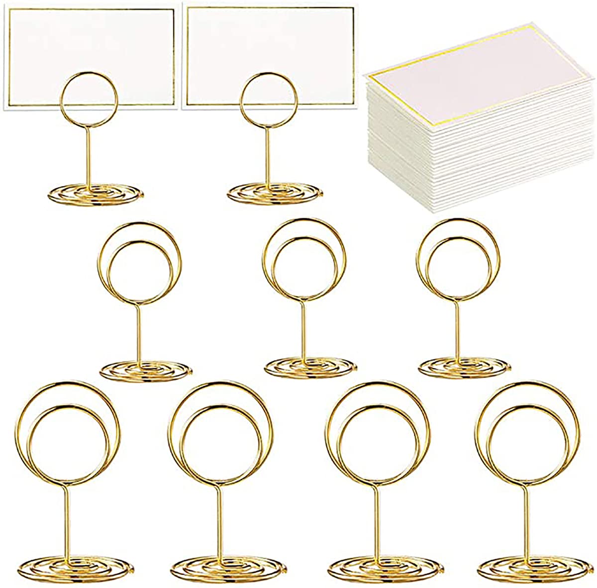 Buy KASTWAVE 24 Pcs Premium Gold Table Number Holders and 24 Pcs Place
