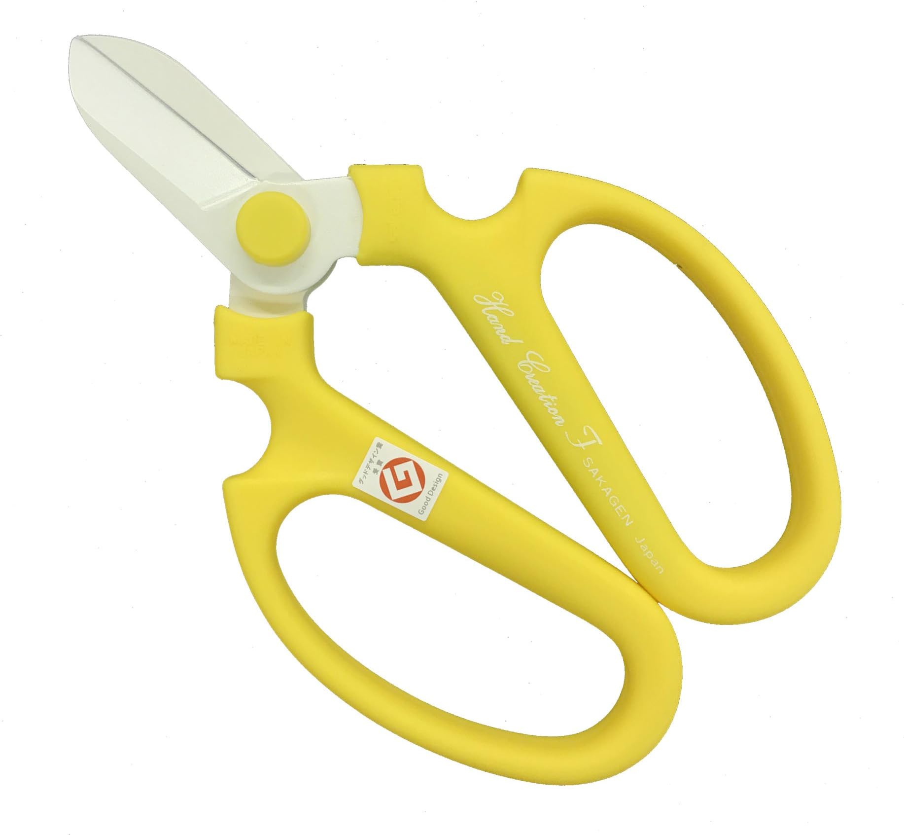 Sakagen Flower Scissors Hand Creation F-170 (Yellow, 170mm)